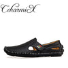 CcharmiX Plus Size 38-47 Leather Mens Shoe Spring Summer Breath Men Luxury Driving Shoes Slip On Casual Male Loafers