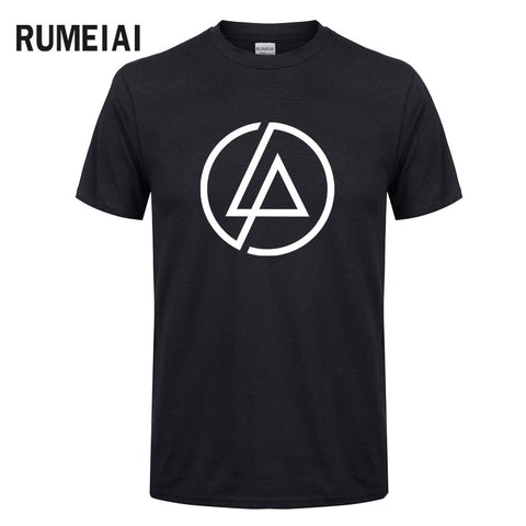 RUMEIAI  Summer Fashion Men T Shirt Lincoln LINKIN Park T-Shirt Cotton Linkin Brand Clothes Short Tops Tees