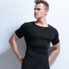 Men t shirt summer ice silk fitness t-shirt men o-neck short sleeve slim fit tshirt mens top clothing New Fashion