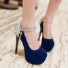 Big size 34-42 Women Pumps Wedding shoes Mary Jane Party prom Pumps High Heels