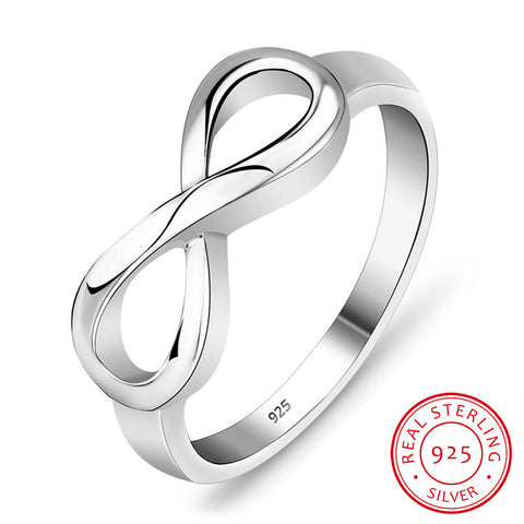925 Sterling Silver Infinity Ring Eternity Ring Charms Best Friend Gift Endless Love Symbol Fashion Rings For Women (Ri101995)