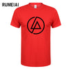 RUMEIAI  Summer Fashion Men T Shirt Lincoln LINKIN Park T-Shirt Cotton Linkin Brand Clothes Short Tops Tees