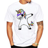 Summer Fashion Dabbing Pug T-Shirt Newest Men Funny T Shirts Dabbing Horse/Cat/Zebra/Panda Tops Hip Hop Tee