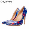 Craylorvans Specia Graffiti Colorful Women Pumps Sexy Stiletto high heels Spring Wedding Party Women Shoes