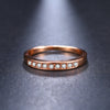 KISS WIFE New Rose Gold ring for women engagement ring bijoux jewelry fine jewelry wedding rings R029