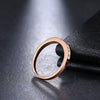 KISS WIFE New Rose Gold ring for women engagement ring bijoux jewelry fine jewelry wedding rings R029