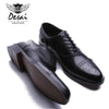 DESAI Brand Men Oxfords Shoes British Style Carved Genuine Leather Shoe Brown Brogue Shoes Lace-Up Bullock Business Men's Flats