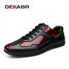 DEKABR High Quality Autumn Winter Genuine Leather Men Shoes Fashion Shoes Men Casual Shoes Lace Up Flats Zapatos Hombre Sapatos