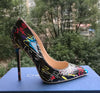 Craylorvans Specia Graffiti Colorful Women Pumps Sexy Stiletto high heels Spring Wedding Party Women Shoes