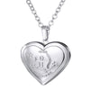 U7 Locket Necklaces 12 Constellations/Zodiac Heart Pendant & Chain Mother's Day Gift Men/Women Jewelry Necklace P1158