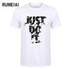 RUMEIAI summer New High quality men T shirt casual short sleeve o-neck 100% cotton t-shirt men brand white black tee shirt