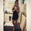 Fashion Women Bandage Bodycon Evening Sexy Party Mini Dress Women Ladies O-Neck Off Shoulders Mini Dress