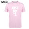 RUMEIAI summer New High quality men T shirt casual short sleeve o-neck 100% cotton t-shirt men brand white black tee shirt