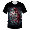 Skull Beauty Rock Cool 3D t shirts Mens Motorcycle Punk 3D Printed T shirt Men Summer