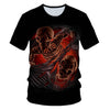 Skull Beauty Rock Cool 3D t shirts Mens Motorcycle Punk 3D Printed T shirt Men Summer