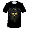 Skull Beauty Rock Cool 3D t shirts Mens Motorcycle Punk 3D Printed T shirt Men Summer