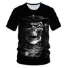 Skull Beauty Rock Cool 3D t shirts Mens Motorcycle Punk 3D Printed T shirt Men Summer