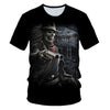 Skull Beauty Rock Cool 3D t shirts Mens Motorcycle Punk 3D Printed T shirt Men Summer