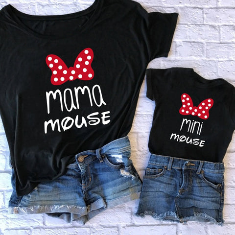 Family Tshirts Fashion mommy and me clothes baby girl clothes MINI and MAMA Fashion Cotton Family Look Boys