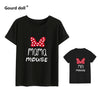 Family Tshirts Fashion mommy and me clothes baby girl clothes MINI and MAMA Fashion Cotton Family Look Boys