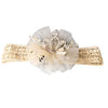 Balleenshiny Infant Child Hair Band Three-dimensional Alloy Rhinestone Crown Headdress Baby Girl Mesh Elastic