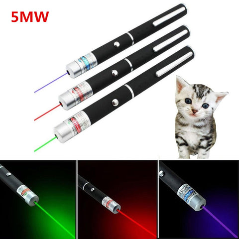5MW LED Laser Pet Cat Toy Red Dot Light Sight 530Nm 405Nm 650Nm Interactive