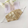 Bling Rhinestone Sequin Crystal Mask for Women Fashion Wedding