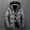 Winter Warm Men Jacket Coat Casual Autumn Stand Collar Puffer Thick Hat White Duck Parka Male Men's Winter Down Jacket