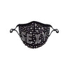 Luxury printed rhinestone jewelry hot diamond mask Halloween ladies fashion stretch handmade sticky diamond