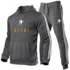 New Fashion Mens Clothing Pullovers Sweater Cotton Men Tracksuits Hoodie Two Pieces + Pants Sports Shirts Fall Winter Track