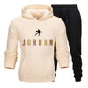 New Fashion Mens Clothing Pullovers Sweater Cotton Men Tracksuits Hoodie Two Pieces + Pants Sports Shirts Fall Winter Track