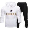 New Fashion Mens Clothing Pullovers Sweater Cotton Men Tracksuits Hoodie Two Pieces + Pants Sports Shirts Fall Winter Track