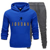 New Fashion Mens Clothing Pullovers Sweater Cotton Men Tracksuits Hoodie Two Pieces + Pants Sports Shirts Fall Winter Track