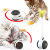 Tumbler Swing Toys for Cats Kitten Interactive Balance Car Cat Chasing Toy With Catnip Funny