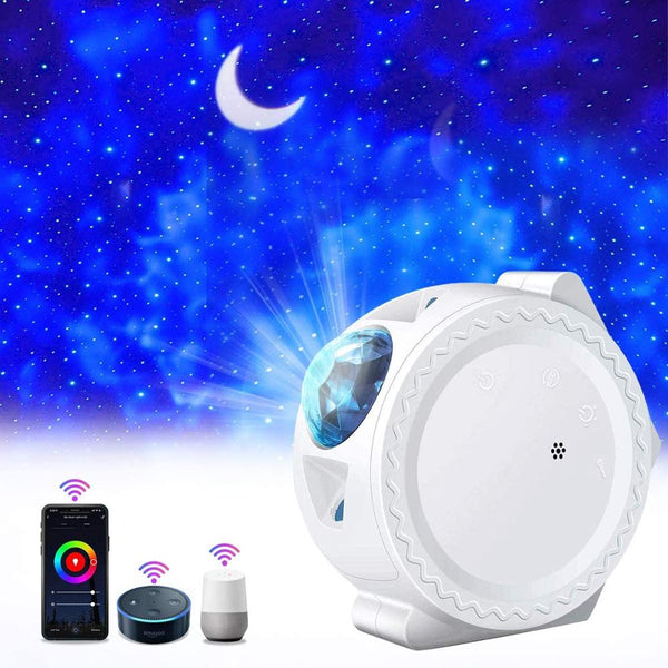 Smart life wifi APP starry sky projector galaxy projector stars moon ocean voice music control LED night