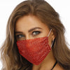 Sparkly Rhinestone Mask Face Decor Jewelry Elastic Reusable Washable