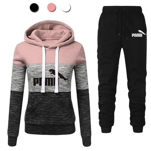 New Casual Tracksuit Women Two Piece Set Suit Female Hoodies and Pants Outfits 2021 Women's Clothing