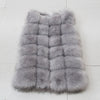 High quality Fur Vest coat Luxury Faux Fox Warm Women Coat Vests Winter Fashion furs Woment