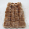 High quality Fur Vest coat Luxury Faux Fox Warm Women Coat Vests Winter Fashion furs Woment