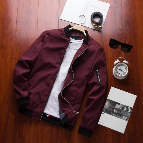 Jacket Men Streetwear Slim Fit Pilot Bomber Jacket Coat Men Jackets Plus Size 4XL