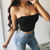 Fashion Womens Summer Camis Tanks Tops Sleeveless Cotton Bustier Unpadded Bandeau Bra Vest Crop Top Seamless Bralette Tees