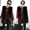 Faroonee Women Faux Hairy Fur Waistcoat Vest Slim Short Faux Fur Jackets Coat Winter